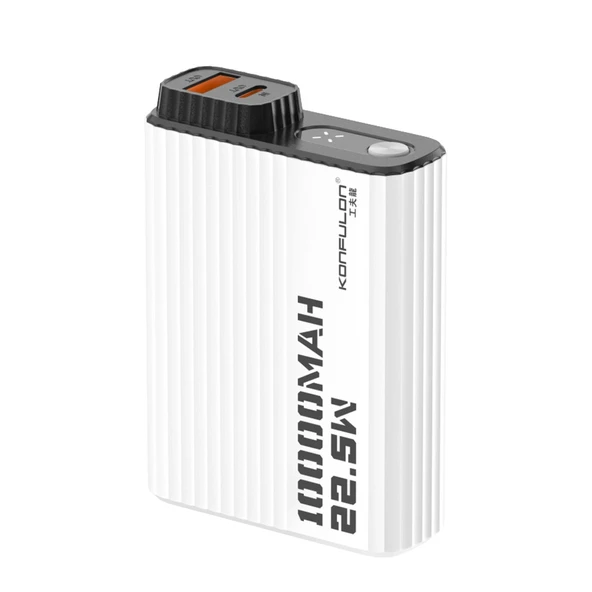 A40Q 10.000 Mah Pd 20w Mini Powerbank - Siyah-beyaz ürün görseli 1