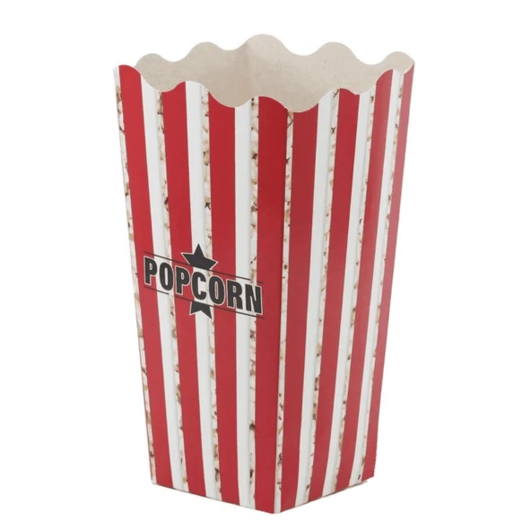 ŞeyliŞeyler - Popcorn Mısır Kutusu Küçük Boy Karton Bardak 250 Adet (5 Paket) ürün görseli 1