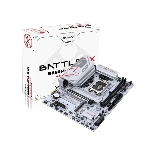 COLORFUL BATTLE-AX B860M-GHA WIFI V20 DDR5 M-ATX ANAKART ürün görseli 1