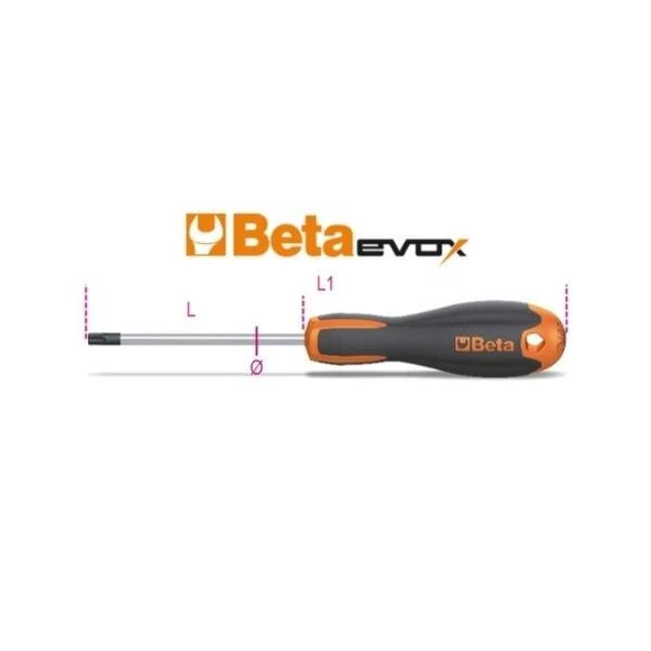 Beta 1207E/TX Torx Tornavida T40 ürün görseli 1