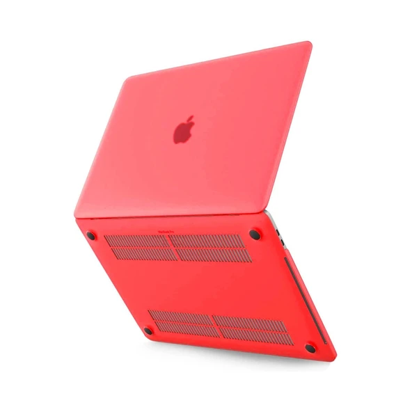 Apple Macbook Pro 13 2021 Macbook Buzlu Kapak - Kırmızı ürün görseli 1