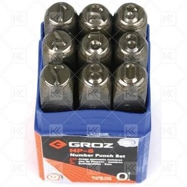Groz NP/6 Rakam Zımba Takım 6 mm ürün görseli 1