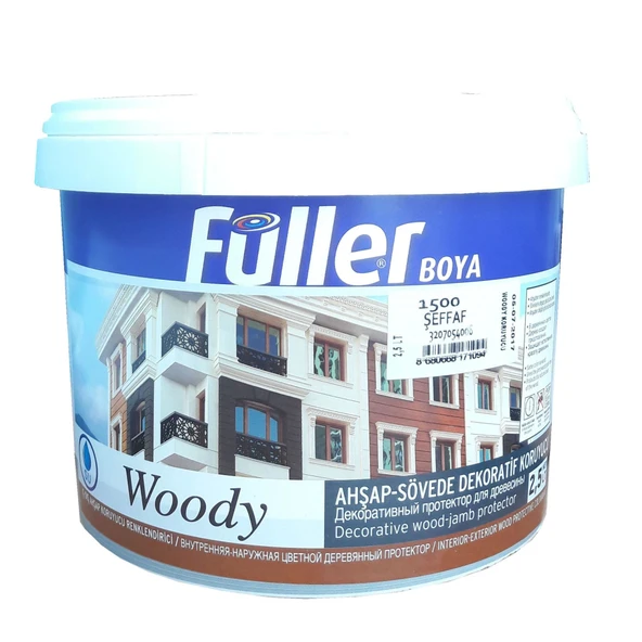 Füller Woody Su Bazlı Şeffaf Vernik 2,5 Litre ürün görseli 1