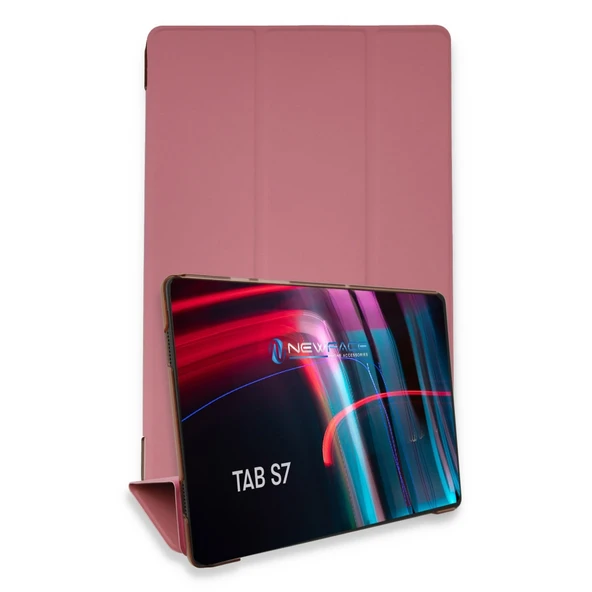 Samsung Galaxy T870 Tab S7 11 Kılıf Tablet Smart Kılıf - Pembe ürün görseli 1