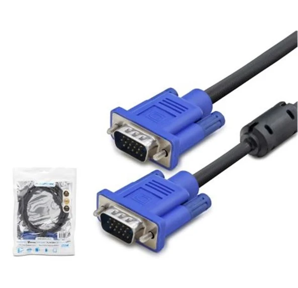 HADRON HDX7785 VGA Kablo OD 7.3 mm A Kalite 15 m - Siyah Mav ürün görseli 1