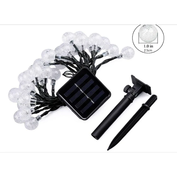7m 50 Led Rgb Solar - Resim 4