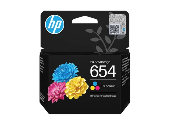 HP 654 3 Renkli 200 Sayfa Kartuş 7FP38UE ürün görseli 1