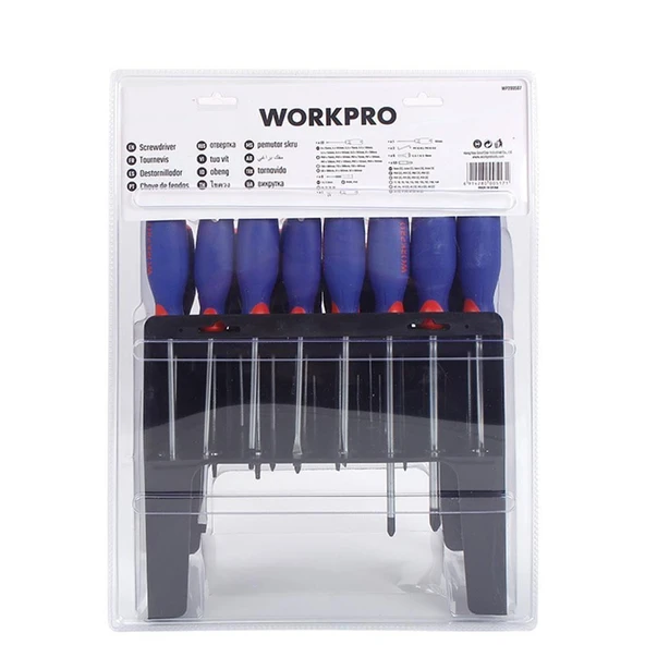 WORKPRO WP200507 Profesyonel CR-V Manyetik Tornavida ve Bits Uç Seti 100 Parça - Resim 4