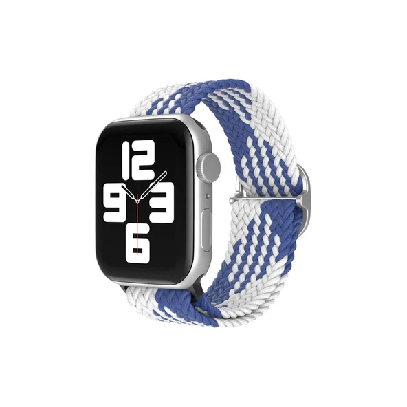 Watch 22mm  Kordon - Mavi-beyaz ürün görseli 1