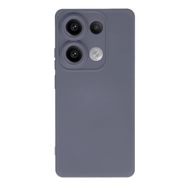 Xiaomi Redmi Note 13 Pro 4g Kılıf Nano İçi Kadife Silikon - Gri ürün görseli 1