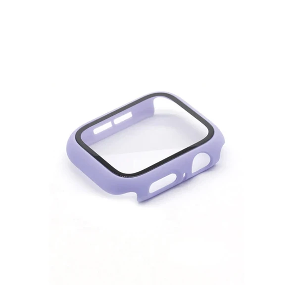 Apple Watch 38mm Camlı Kasa Ekran Koruyucu - Lila ürün görseli 1