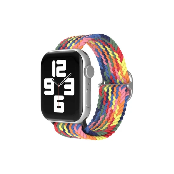 Apple Watch 38mm  Kordon - Siyah-kırmızı-sarı ürün görseli 1