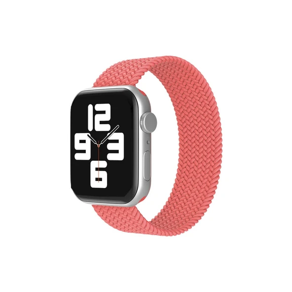 Apple Watch 42mm Ayarlı Solo Silikon Kordon - Pembe ürün görseli 1