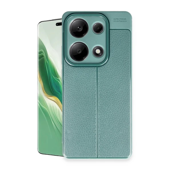Xiaomi Redmi Note 13 Pro 4g Kılıf Auto Focus Kapak - Koyu Yeşil ürün görseli 1