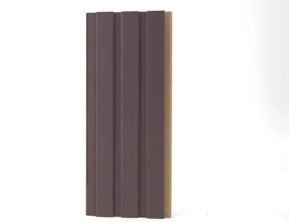 RMZ Door Vesta 12mm 12,5x280 cm İpeksi Doku Soft Mürdüm Mdf Duvar Paneli ürün görseli 1