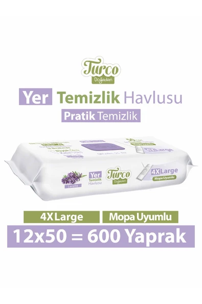 TURCO DOĞA YER TEMİZLİK LAVANTA 12x50 KRK Koli fiyatı ürün görseli 1
