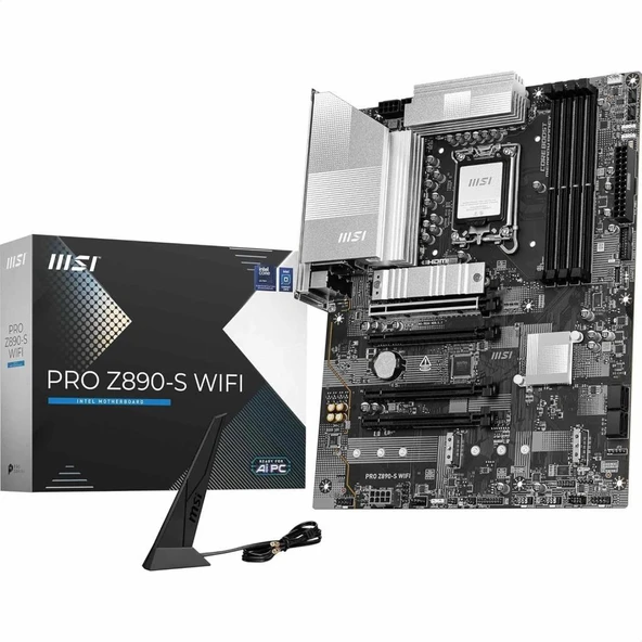 MSI Pro Z890-S Wi-Fi Intel LGA1851 DDR5 ATX Anakart Outlet ürün görseli 1