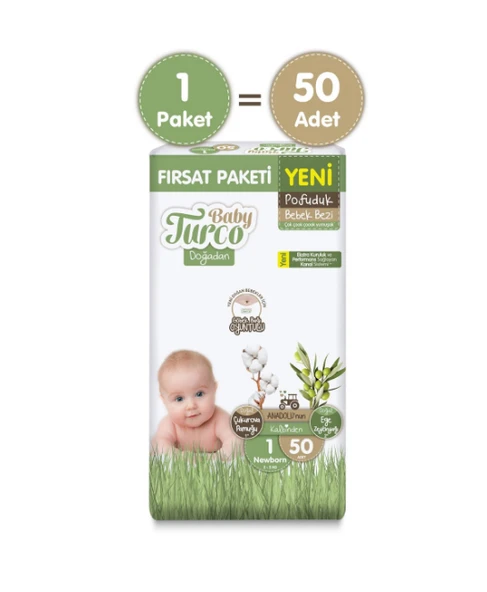 BABY TURCO DOĞA KNL FIRSAT NBORN 50x6 Koli fiyatı ürün görseli 1
