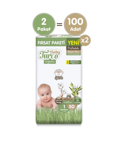 BABY TURCO DOĞA KNL AVANTAJ KLT MAXİ 100x2 Koli fiyatı ürün görseli 1