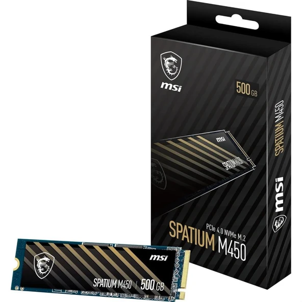 MSI Spatium M450 PCI-Express 4.0 500 GB M.2 SSD Outlet ürün görseli 1
