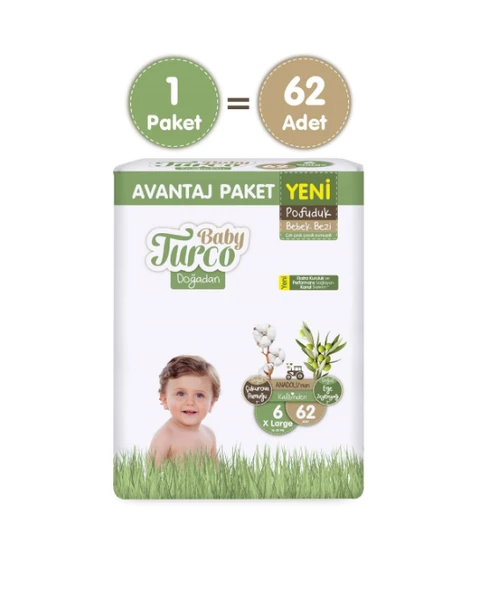 BABY TURCO DOĞA KNL AVANTAJ XL 62x2 Koli fiyatı ürün görseli 1