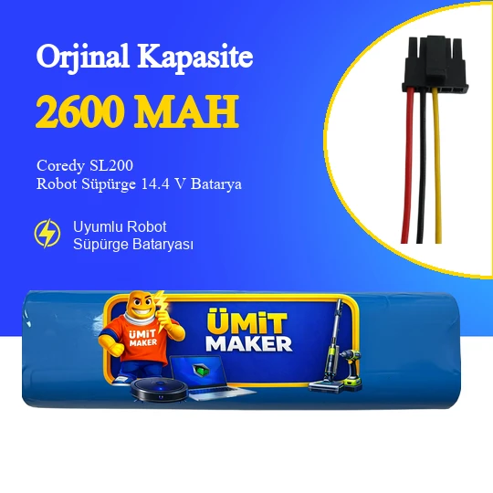 Coredy SL200 Robot Süpürge 2600 mAh Batarya ürün görseli 1