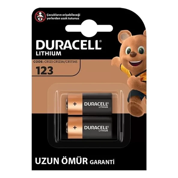 Cr123 / Cr123A / Cr17345 3 Volt Lityum Pil (2'Li Paket) ürün görseli 1