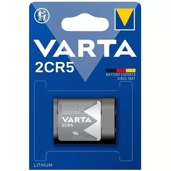 2Cr5 Lityum 6 Volt Fotoğraf Makinesi Pili ürün görseli 1