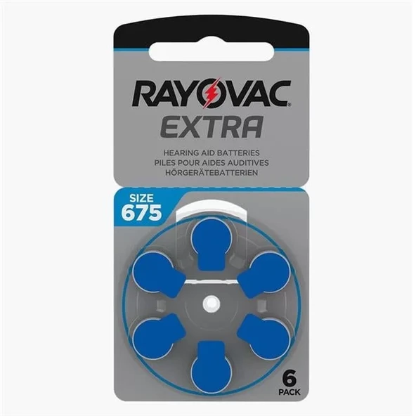 Rayovac 675 Numara Kulaklık Pili 6'Lı Paket ürün görseli 1