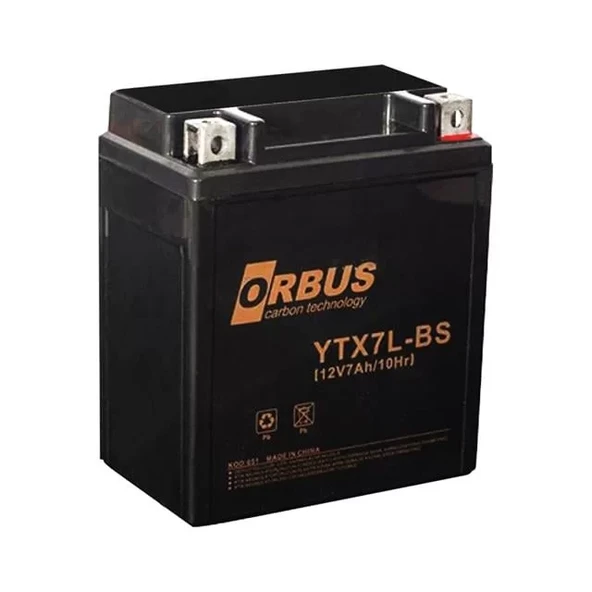 12 V 7 Amper Elektrikli Karbon Bisiklet Aküsü Ytx7L-Bs ürün görseli 1
