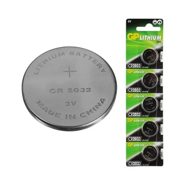 Gp Cr2032 Lityum 3 Volt Pil 5 Li Paket Gpcr2032-2Cpu5 ürün görseli 1