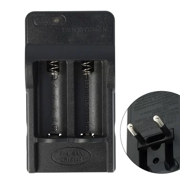 Pmr-W018 4.2 Volt 650 Mah 16340 Pil Şarj ürün görseli 1