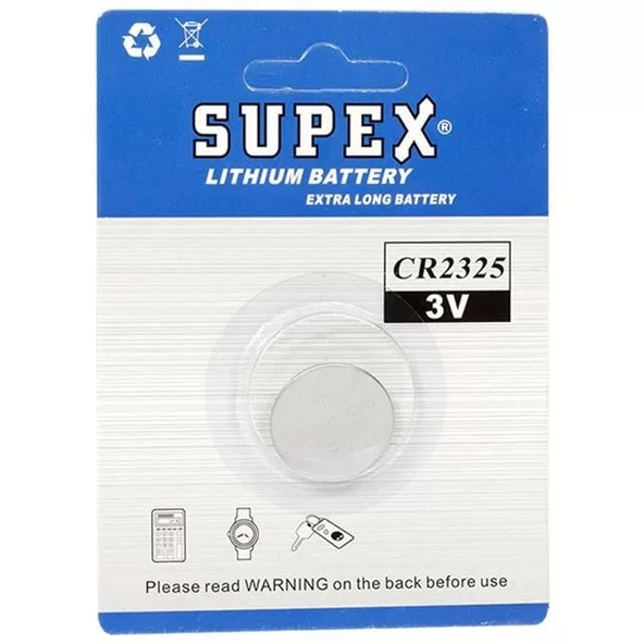 Supex Cr2325 3 Volt Lityum Pil Tekli ürün görseli 1