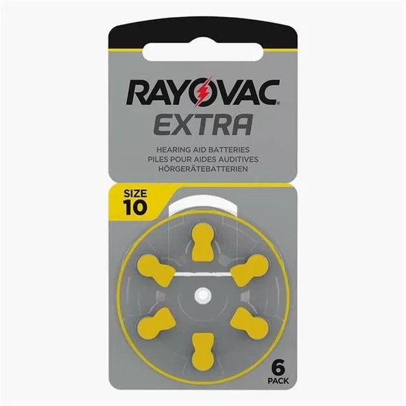 Rayovac 10 Numara Kulaklık Pili (6'Lı Paket) ürün görseli 1