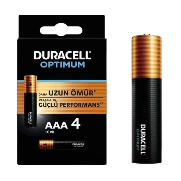 Optimum 1.5 Volt Alkalin Aaa 4’Lü İnce Kalem Pil Mx2400 ürün görseli 1