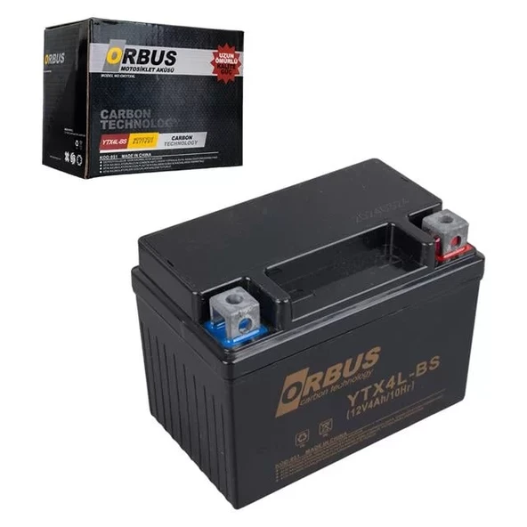 Ytx4L-Bs 12V 4A Motosiklet Aküsü (114 X 66 X 88 Mm) (1.6Kg) ürün görseli 1