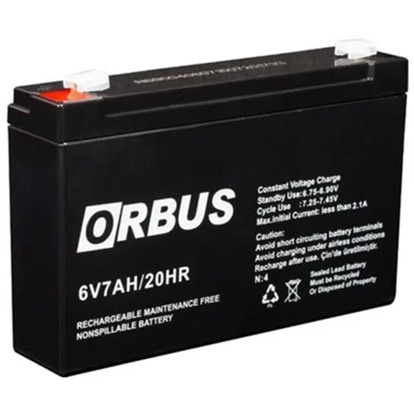 6 Volt 7 Amper Kuru Akü (150 * 30 * 94 Mm) ürün görseli 1
