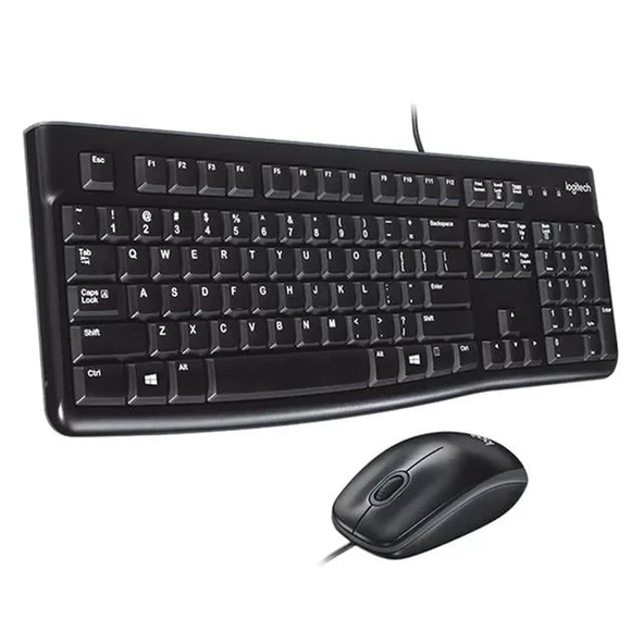 Mk120 Usb Q Siyah Kablolu Klavye + Mouse Set ürün görseli 1