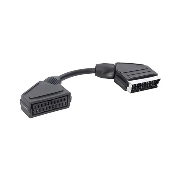 Scart Scart Erkek-Dişi Ara Kablo 20 Cm Elektromer ürün görseli 1