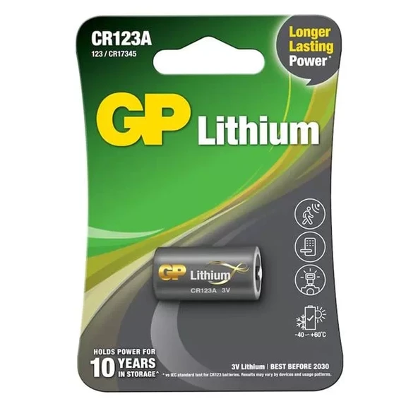 Gp Cr123A Fotograf Makinesi Pili ürün görseli 1
