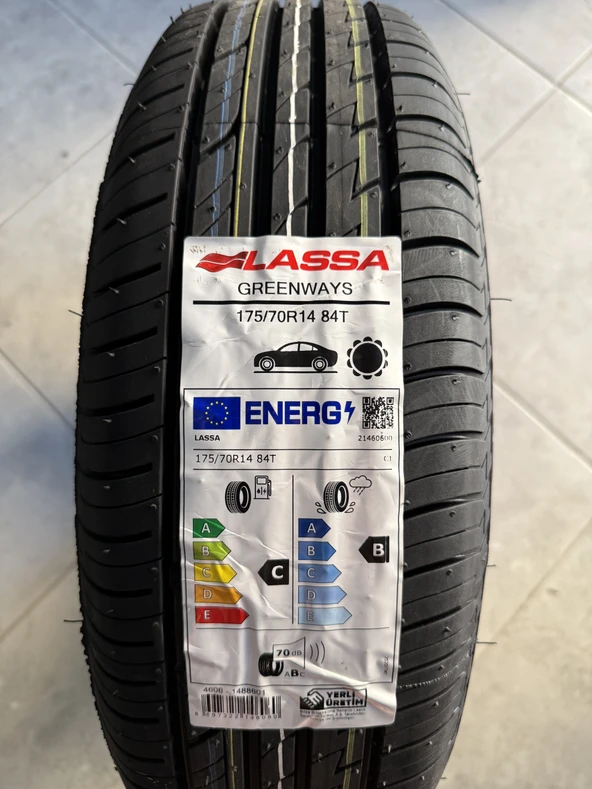 LASSA / 175/70R14 (GREENWAYS) (1 ADET FİYATIDIR. EN AZ 2 ADET VERİLMEKTEDİR) 2026 YAZ LASTİĞİ ürün görseli 1