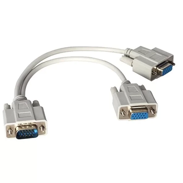 Pm-1557 1X Vga Erkek To 2X Vga Dişi 30 Cm Çevirici Kablo ürün görseli 1