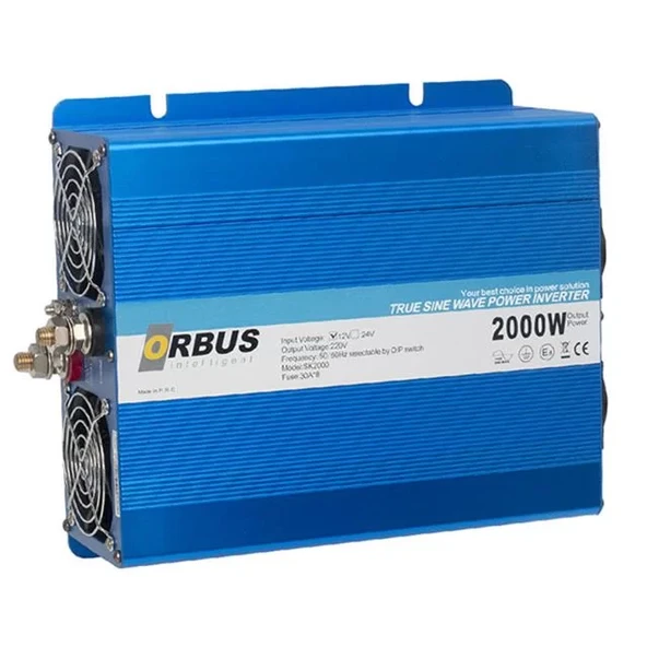 2000W 12V Tam Sinüs Akıllı İnvertör ürün görseli 1