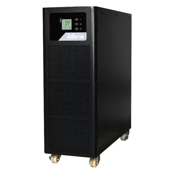 Inform Stark 10 Kva 3F-3F Lcd Online Ups (Trifaze) Kesintisiz Güç Kaynağı 6-14 Dk (16X9Ah) ürün görseli 1
