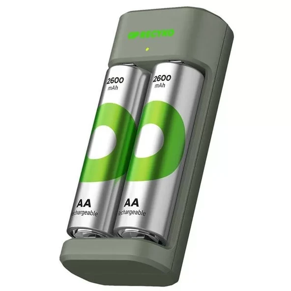 Gp Recyko E221 2*2600 Mah R6 Aa Pilli Şarj (Gp-E221/270Ahcer21-2Gtlb2) ürün görseli 1