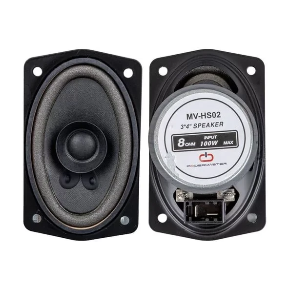 Magicvoice Mv-Hs02 3X4'' 7.5X10 Cm 8 Ohm 100 Watt Oval Oto Hoparlör ürün görseli 1