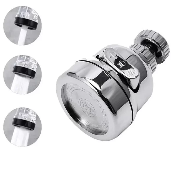 Sunup Sn-27115 3 Kademeli Tasarruflu Musluk Başlığı 360 Derece ürün görseli 1