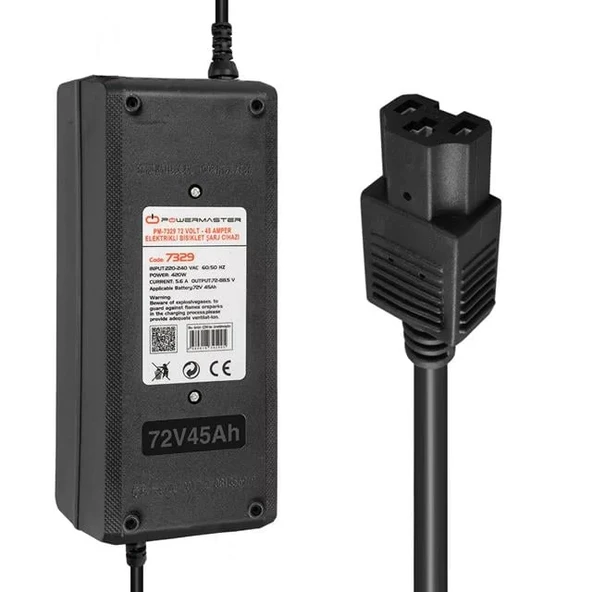 Powermaster Pm-7329 72 Volt - 45 Amper Elektrikli Bisiklet Şarj Cihazı ürün görseli 1