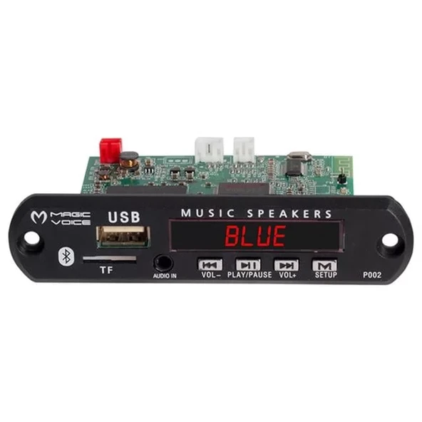 Magicvoice Mp5 Usb-Sd-Mmc-Bluetooth 12V-500Ma Kumandalı Çevirici Dijital Video Player Board ürün görseli 1