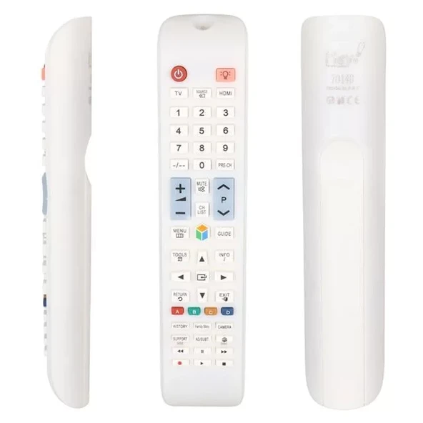 Hey 70140 Küçük Kalıp Rm D1078W Samsung Beyaz Uyumlu Lcd Led Tv Kumanda ürün görseli 1